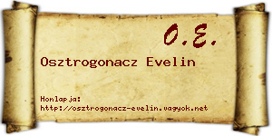Osztrogonacz Evelin névjegykártya